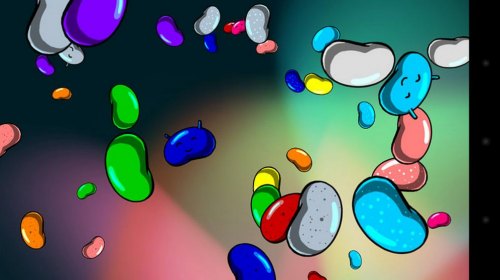 Android jelly bean flying