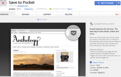 Pocket best chrome extension