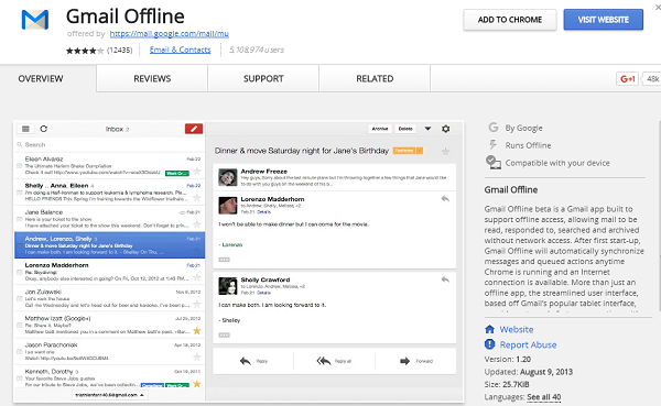gmail offline 21 Best Google Chrome Extension 2017