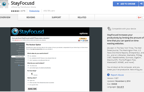 stayfocusd best chrome extension