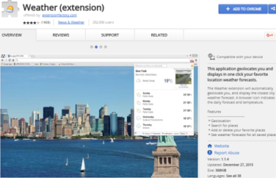 weather best chrome extension