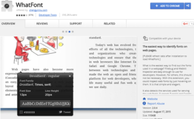 whatfont best chrome extension