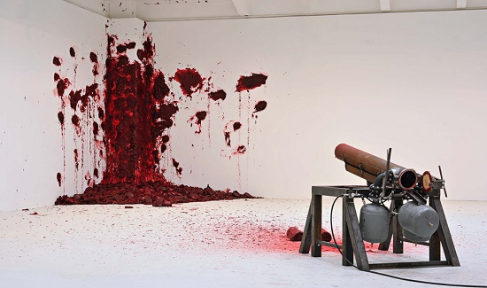 Shooting in the Corner by Anish kapoor live perforamnce