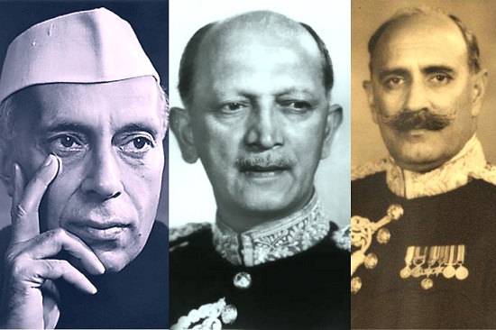 Nehru ji Commander in chief Cariappa Nathu Singh Rathore