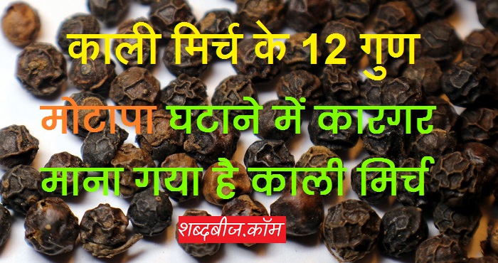 kali mirch ke fayde hindi me
